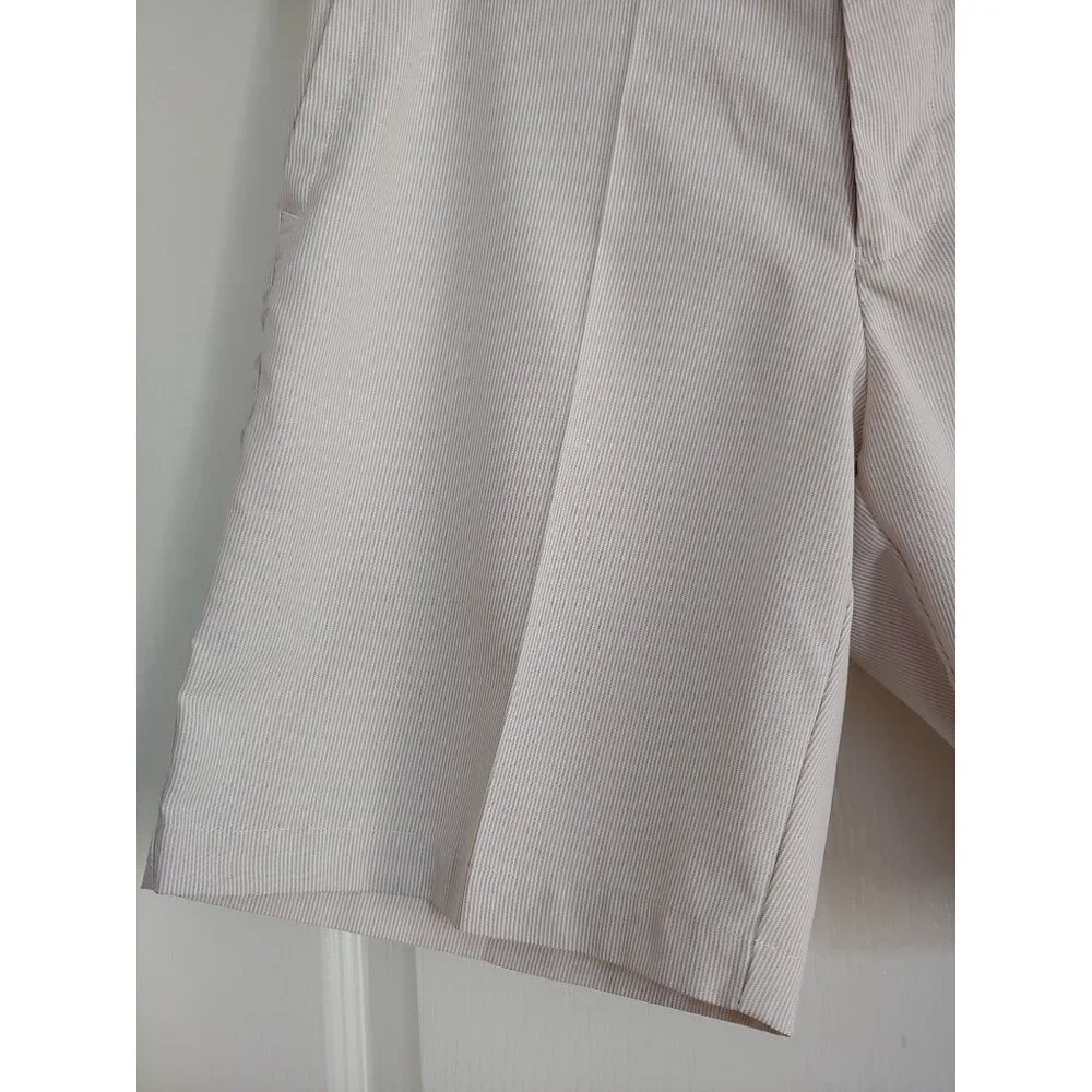 Peter Millar Wicking Tan Stripe Golf Outdoor Mens Shorts 35